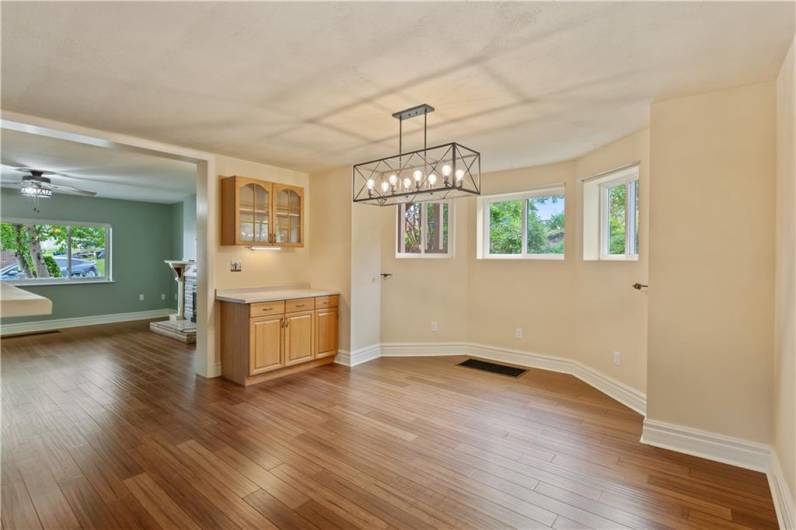 Coffee station, Luxury bamboo flooring