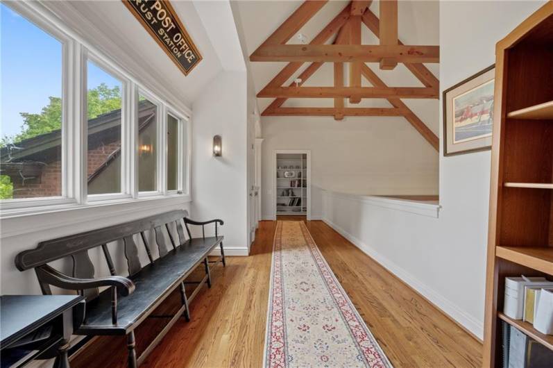 Loft area overlooking family room