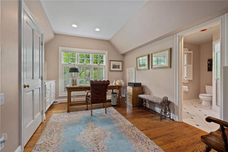 Office/Dressing area with attached bath.
