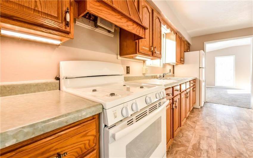 Plenty of counter space and natural light