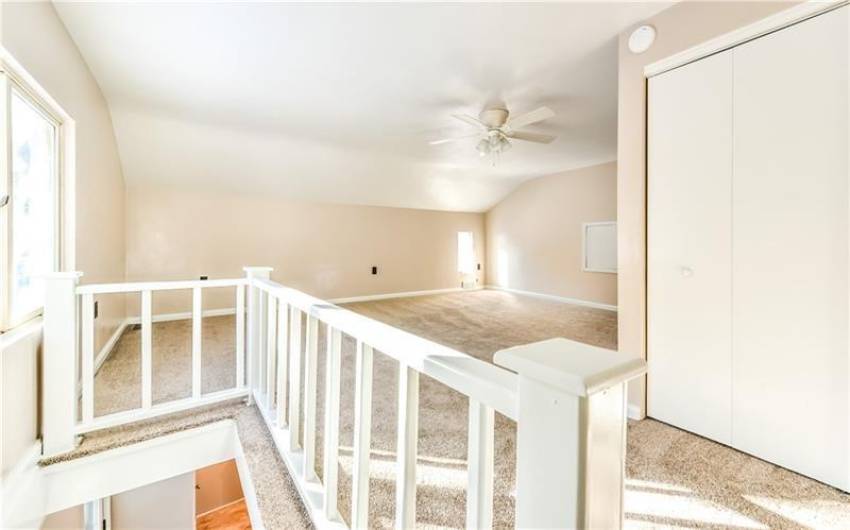2nd floor bedroom offers large closet