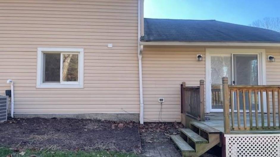 easy access to back porch from family room