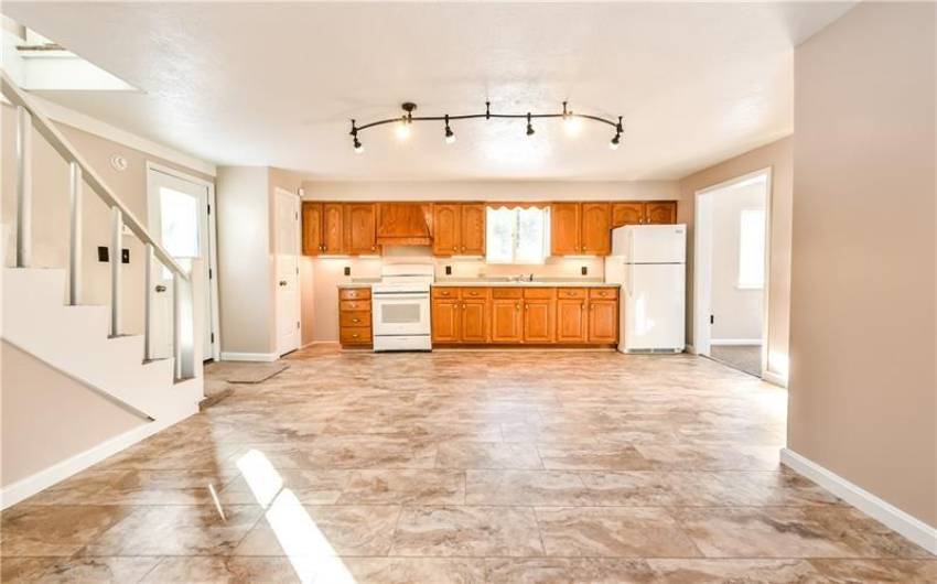 Eat-in kitchen provides plenty of space for your table