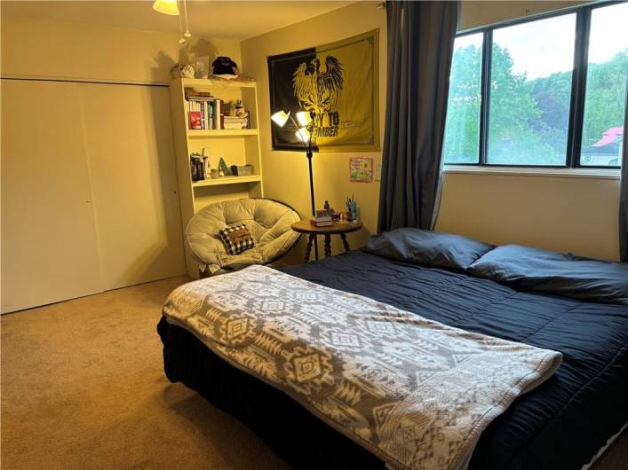 Primary bedroom with large double closet