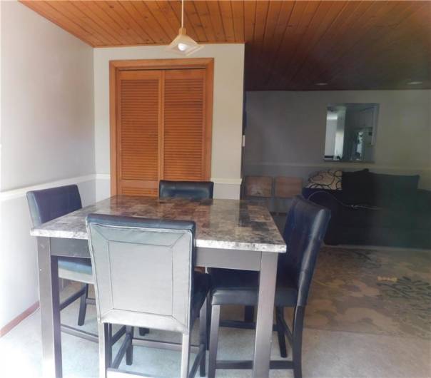 Family Room with extra dining space for entertaining guests.