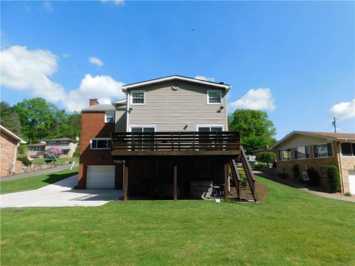 Back view of the home.