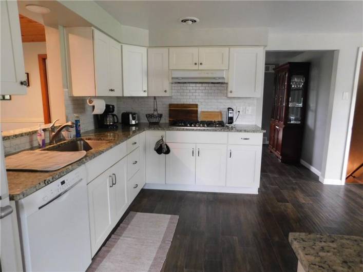 Lots of closet space and storage, and very nice backslash.