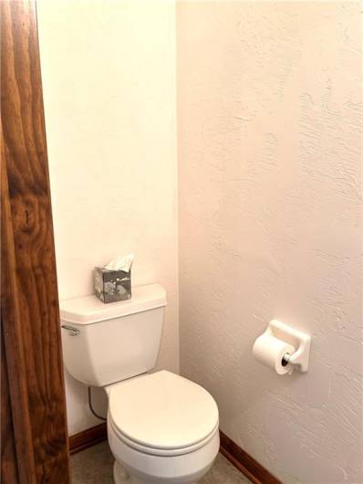 1/2 bath in garage