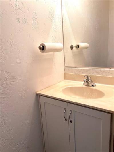 1/2 bath in garage