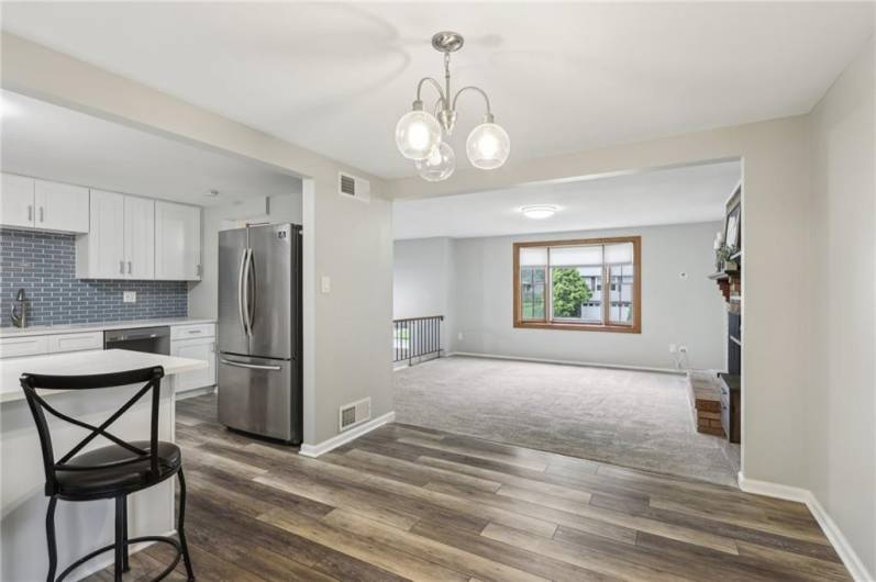 Dining Area with view of Family Room