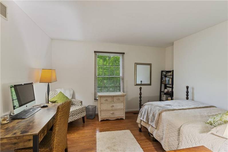 hardwoods continue into the bedrooms