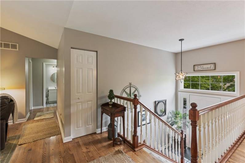 Split level style with a raised ranch floor plan.