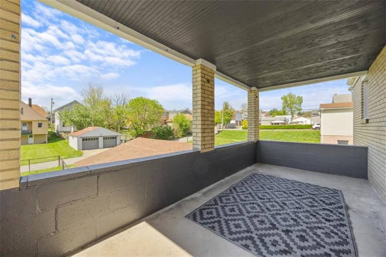 rear concrete porch