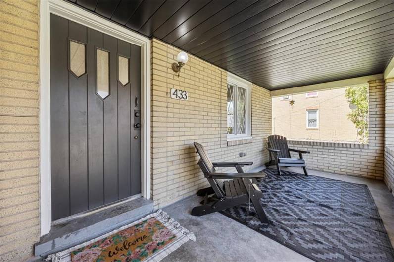 Front concrete porch