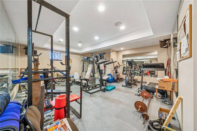 Room used for gym