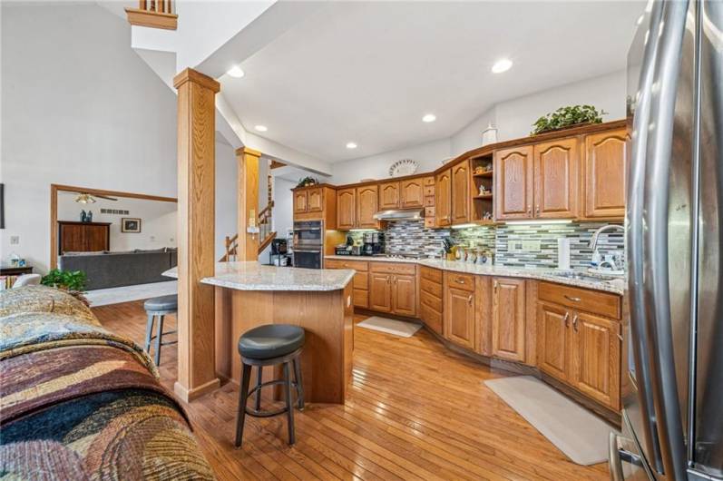 Updated kitchen with stainless steel package
