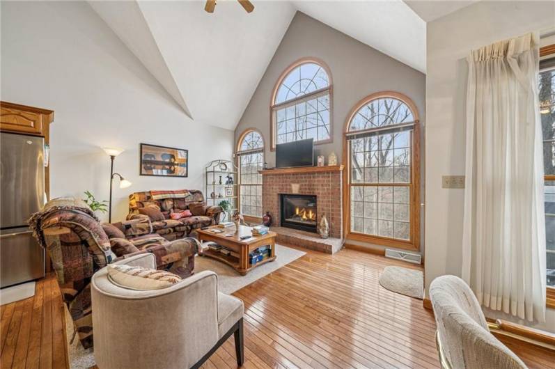 Kitchen with sitting area
