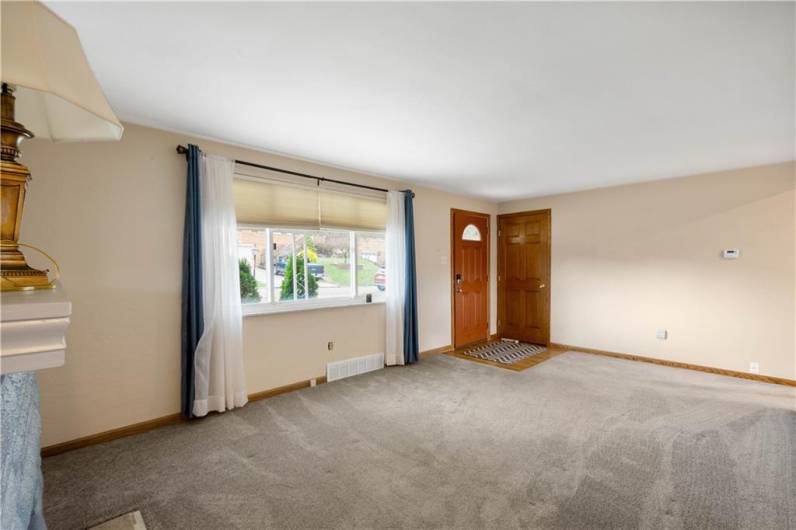 The living room at 19x11 is large enough for many different furniture placements.