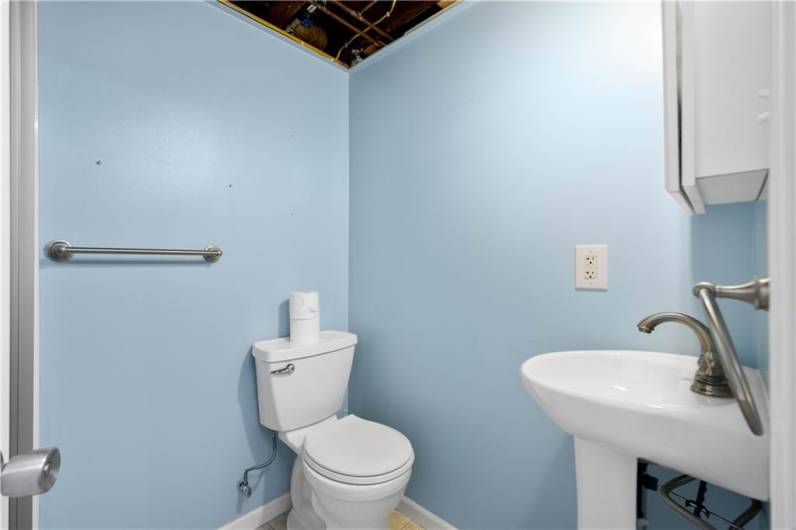 The downstairs full bath is a HUGE bonus!