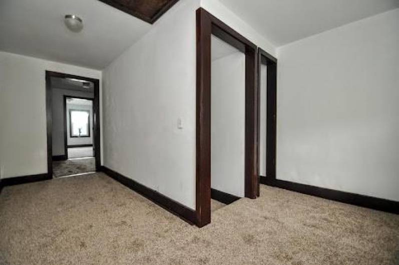 Look how wide the hallway is.