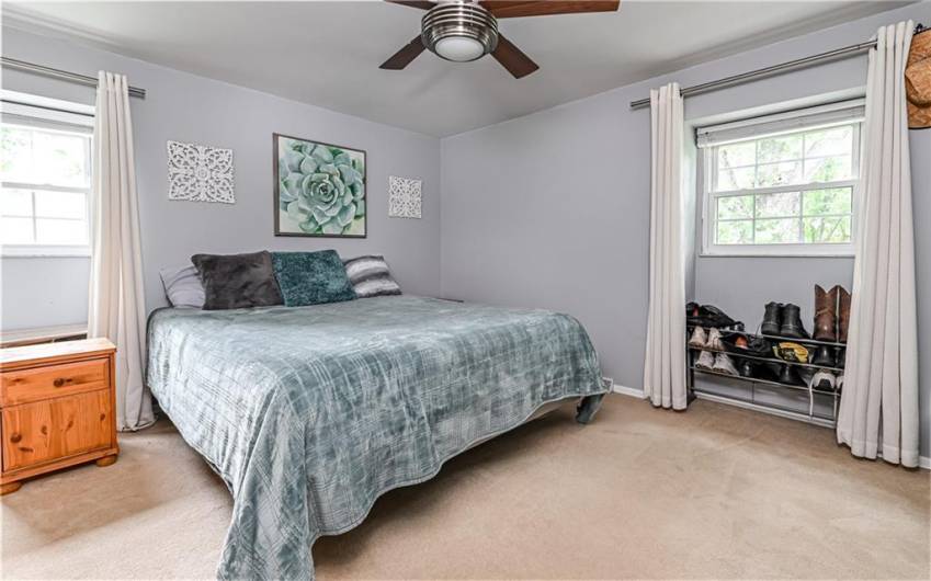 Owner's bedroom will easily fit a king sized bed.