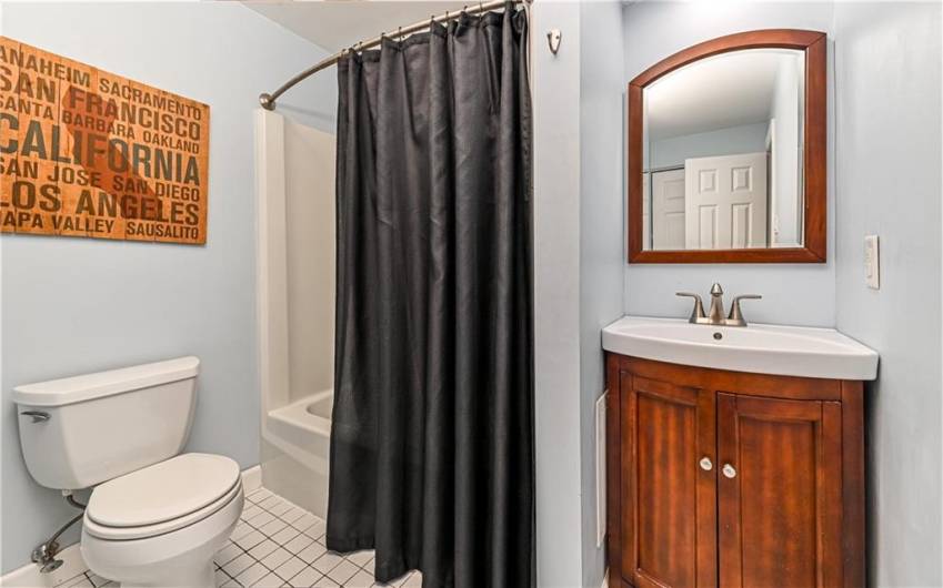 Hall bathroom.