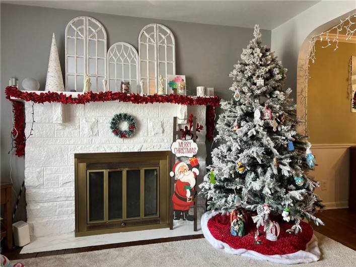 Decorative fireplace(non functional).