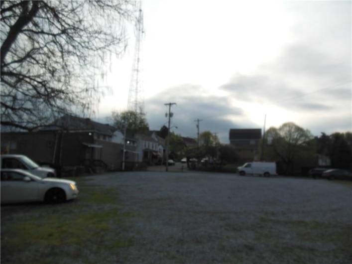 Rear View of Parking Lot