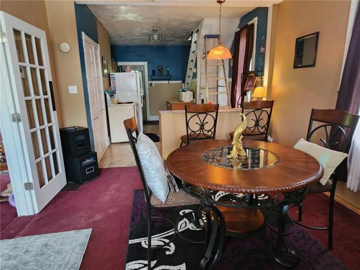 Dining Room into Kitchen
