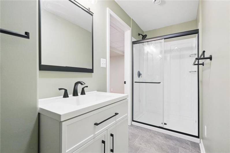 Lower level bath