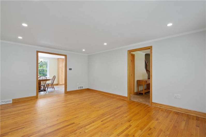 Here is a view from the Living room to the kitchen dining area.