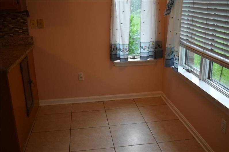 Space for a Table and Chairs.