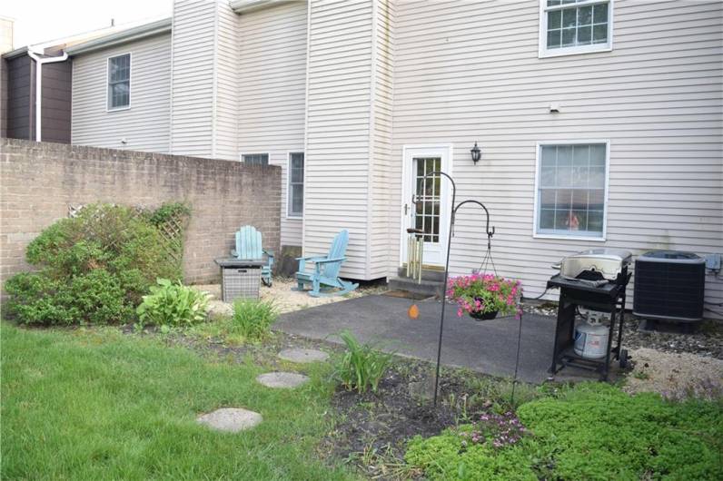 Rear patio perfect for an outside escape or entertaining