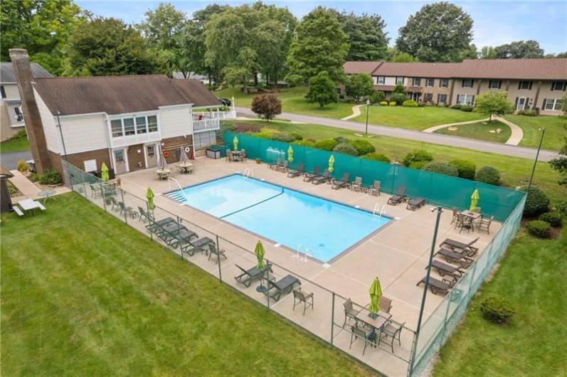 Inviting pool from Memorial Day through Labor Day