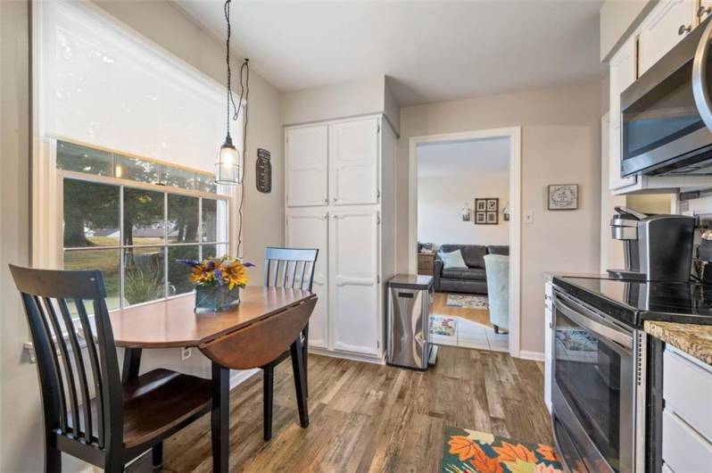large pantry for staples and extras
