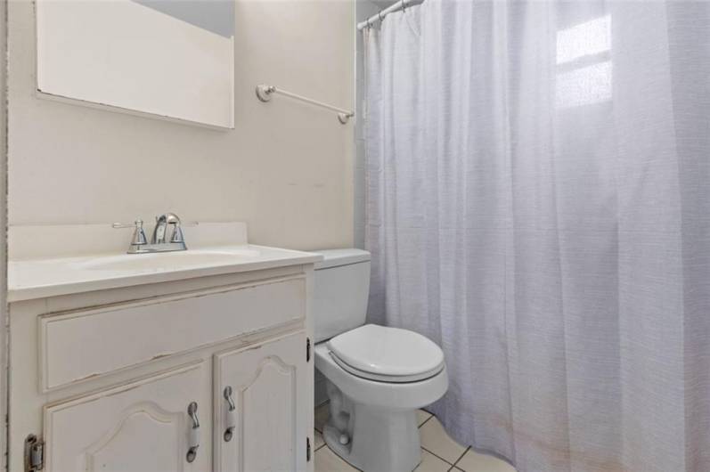 FULL BATH on the first floor...