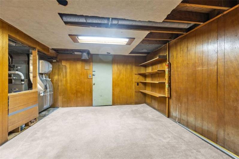 Gameroom area to original garage...