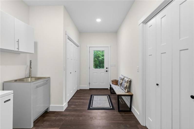 Main Level Laundry and Mudroom