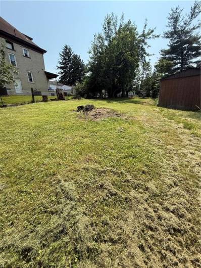 bottom corner of lot from Brunot street