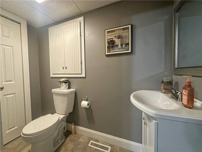 Main floor half bath