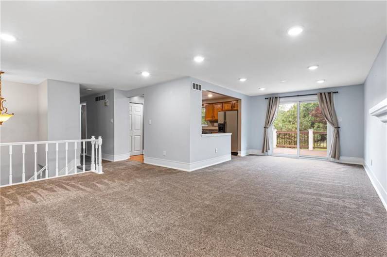 Newer carpet in LR, DR, and Hallway.