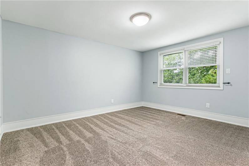 Very nice size master bedroom.