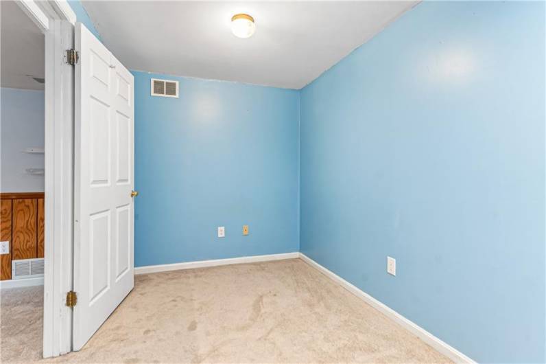 Bonus room for storage or an office.
