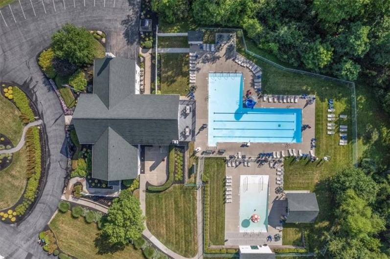 Just a short walk and you will find the neighborhood pool that is part of your HOA fees.