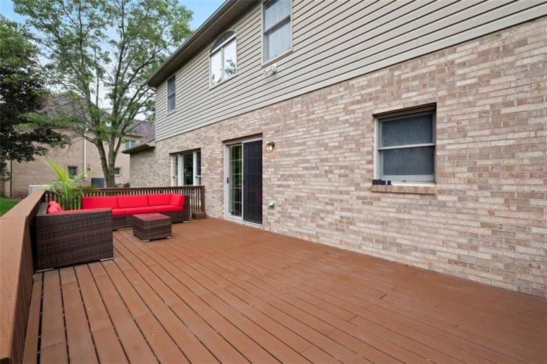 Step onto the huge composite deck and embrace effortless entertaining with breathtaking views and direct access to patio and yard