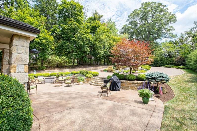 This amazing back sun patio is great for grilling and entertaining.