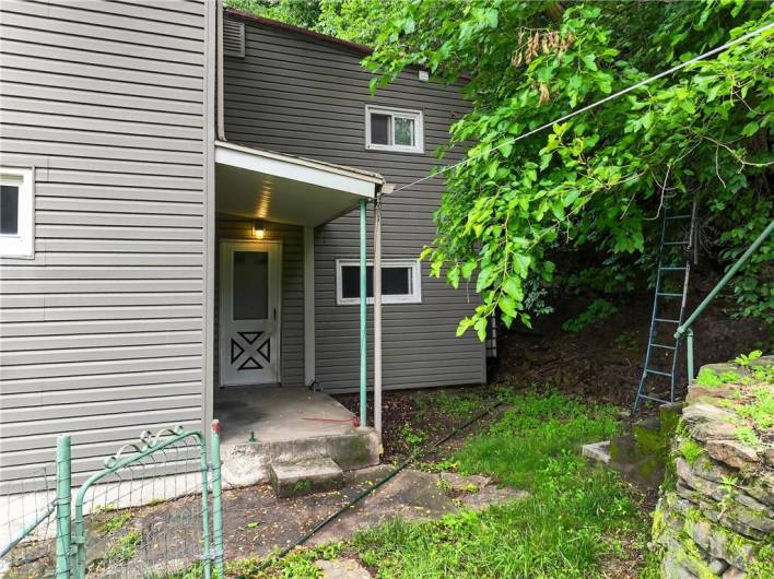This home is an urban oasis!  So much green and privacy!