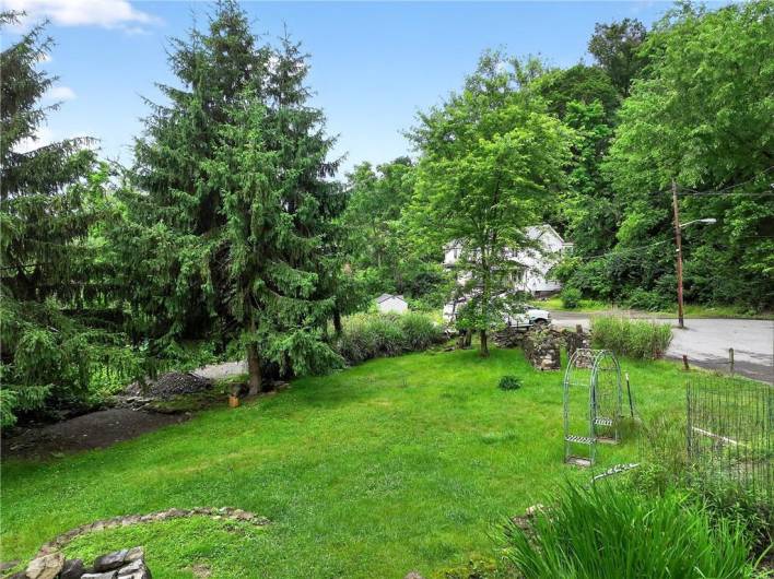 This home is an urban oasis!  So much green and privacy!
