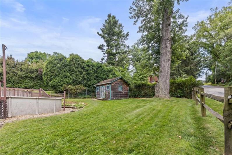 Large yard