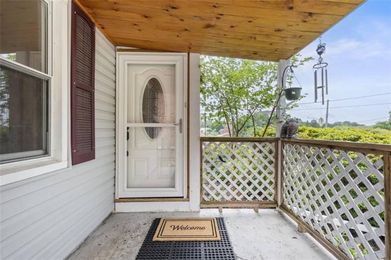 Covered front porch